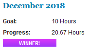 goal tracker Dec 2018