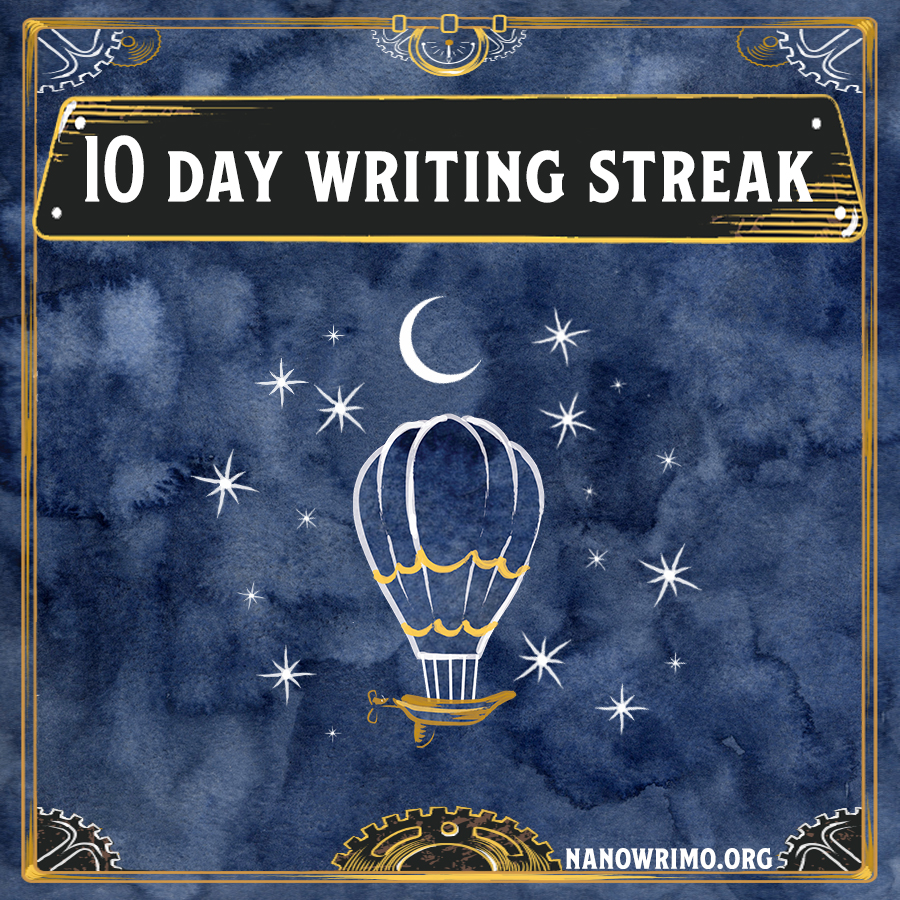 Day 10 wriitng badge