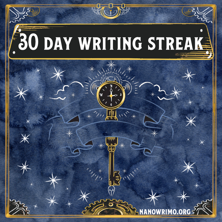 Day 30 writing badge